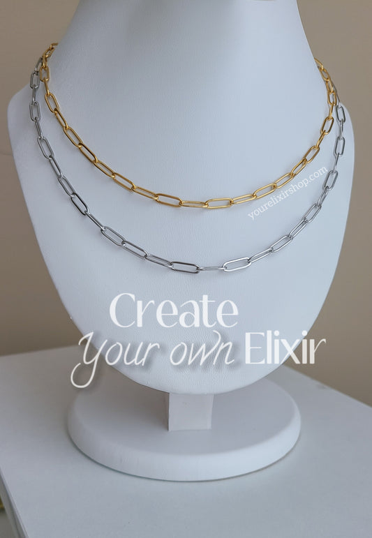 Creat Your own Elixir ( Paper Click) Necklace Only