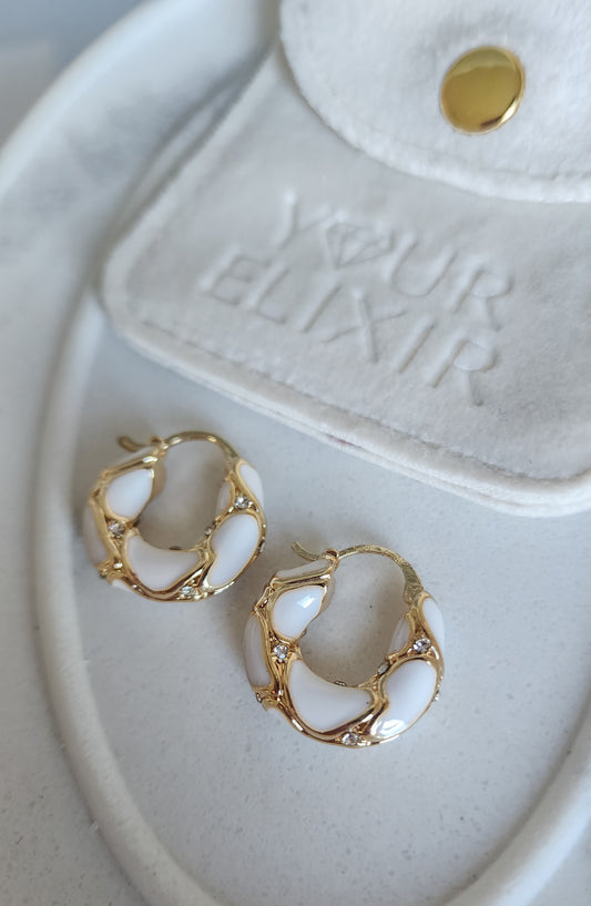 Sunday hoops earrings