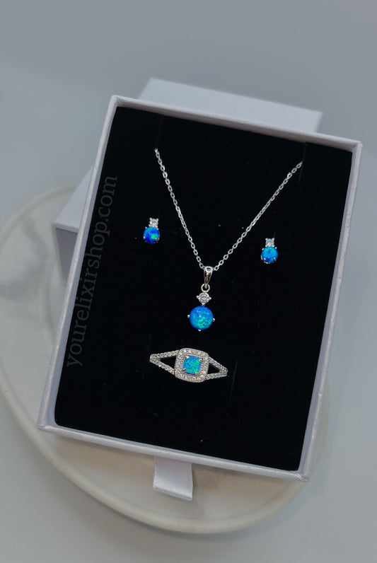 Collar Aqua Dreams en plata de ley