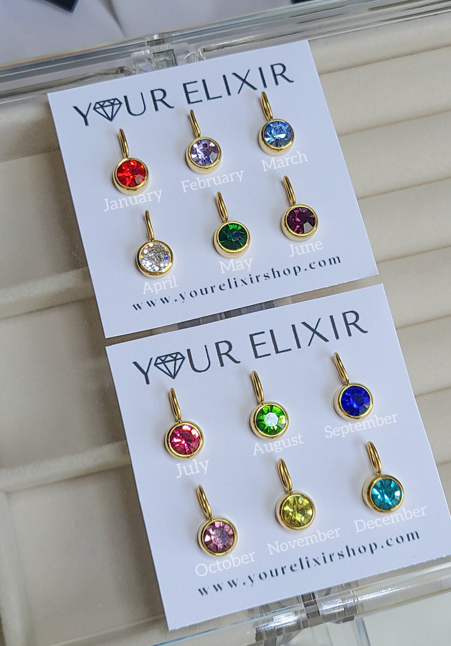 Guardian Angel + Birthstone Gem