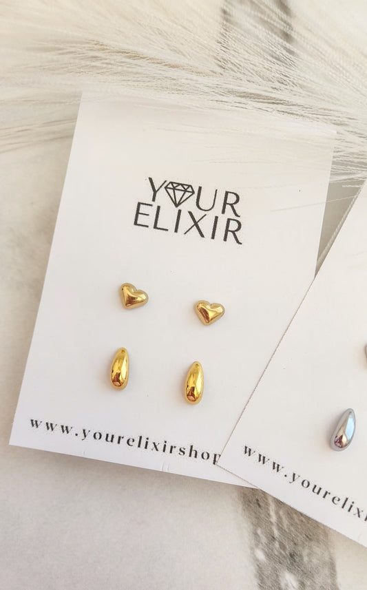 The perfect dúo stud earrings set