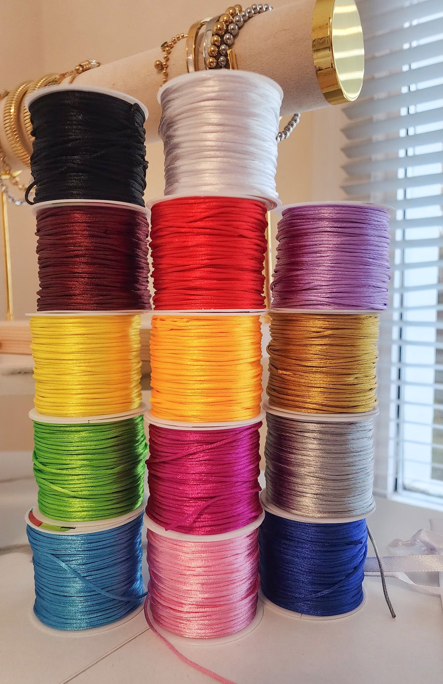 Gold Initial cord Bracelet