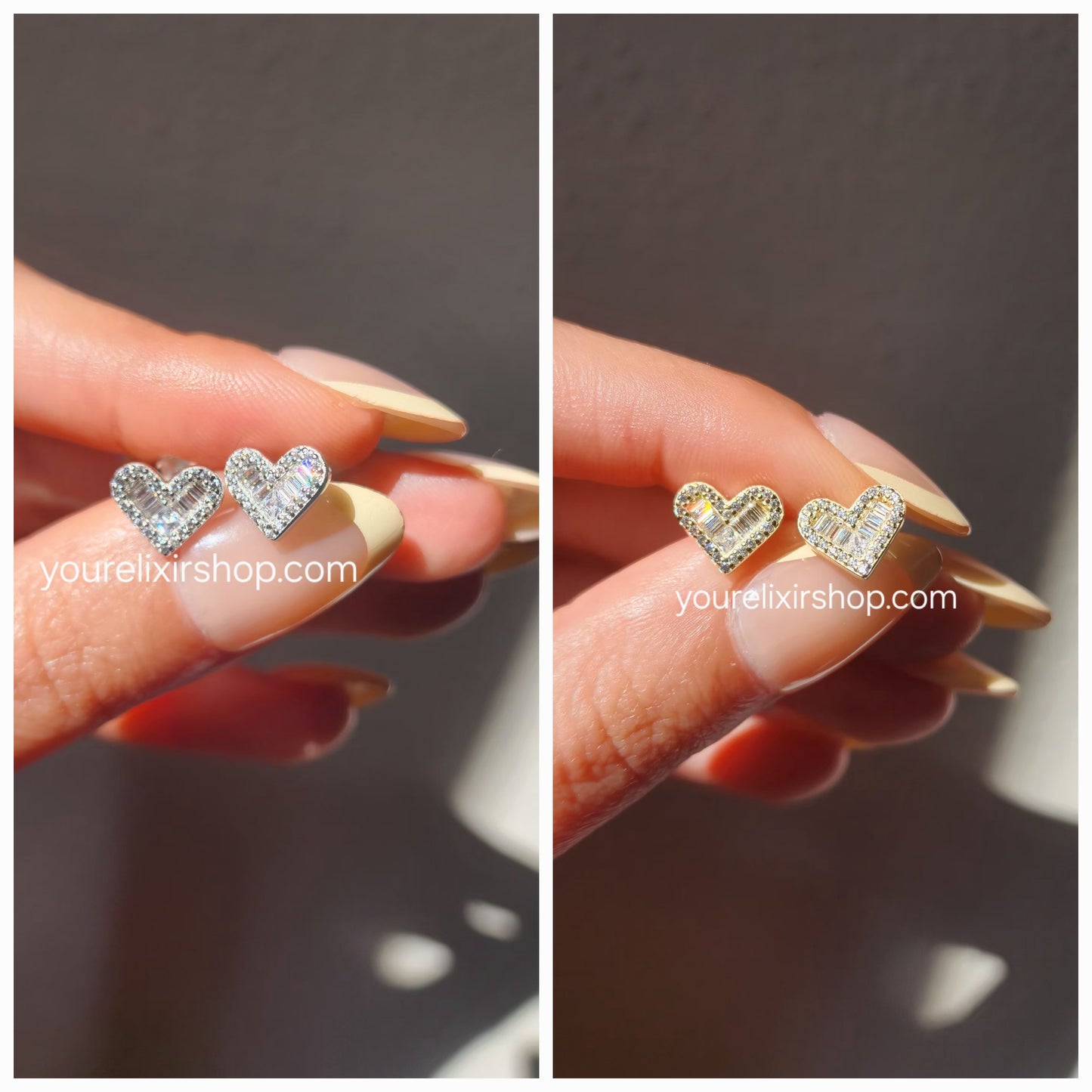 Sterling Silver Shimmer stud earrings