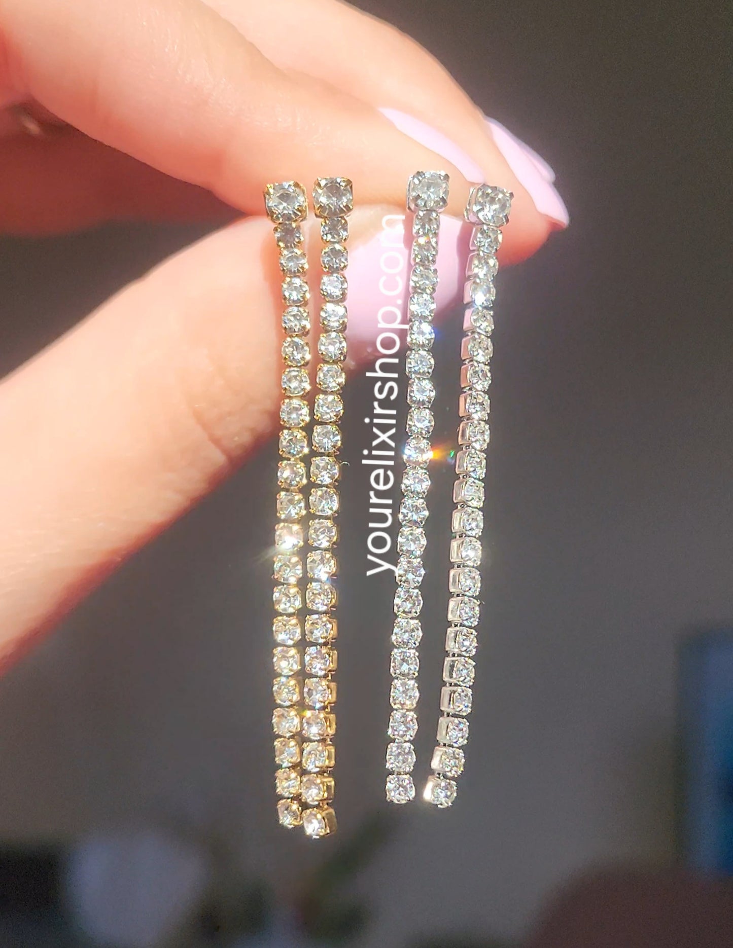 Zirconia Rain Earrings