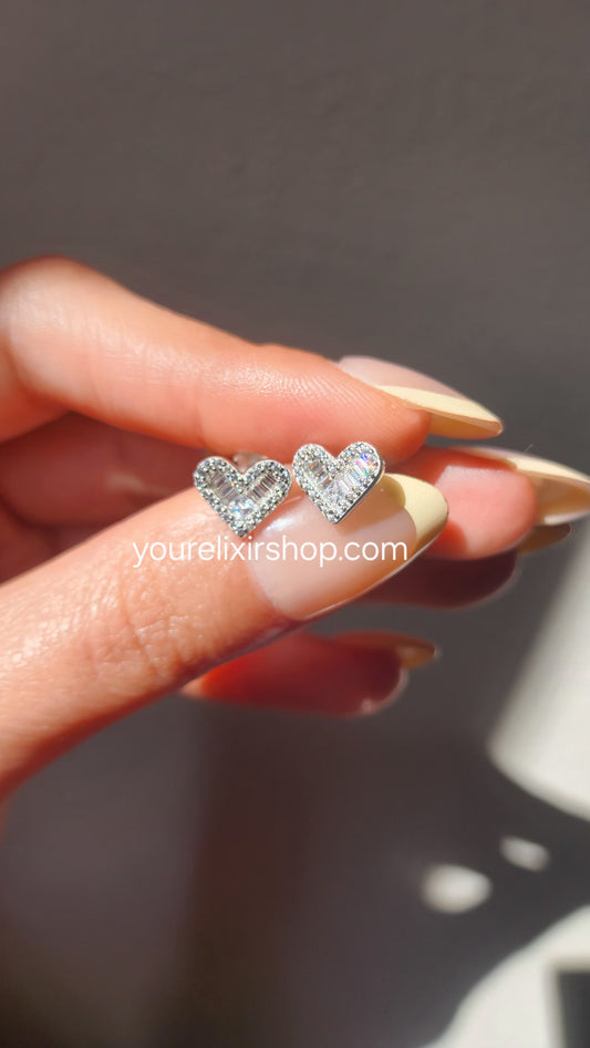 Sterling Silver Shimmer stud earrings