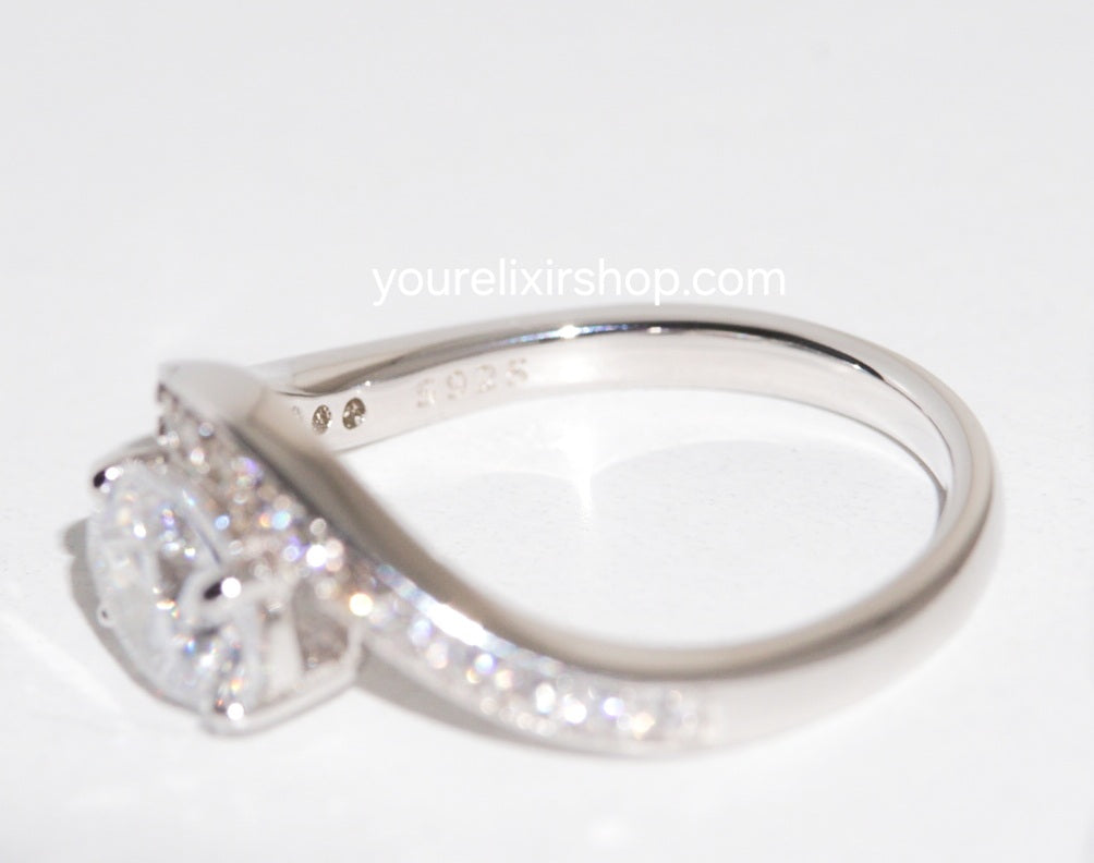 Sterling Silver The Crown Chevron Ring