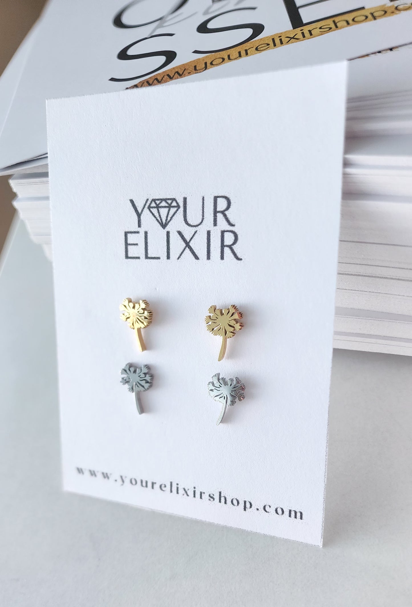 Dandelion Stud Earrings