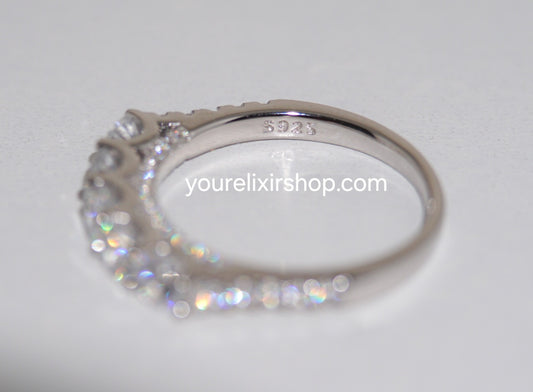 Sterling Silver Crownlight band Ring