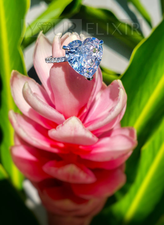 Anillo Glam Heart de plata de ley