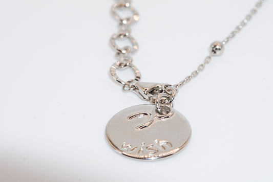 Collar de deseos en plata de ley