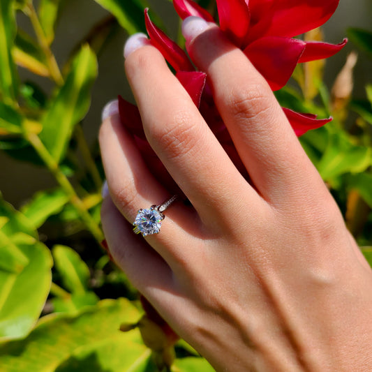 Anillo de reina de plata de ley