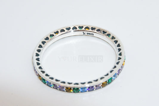 Sterling Silver Rainbow Ring