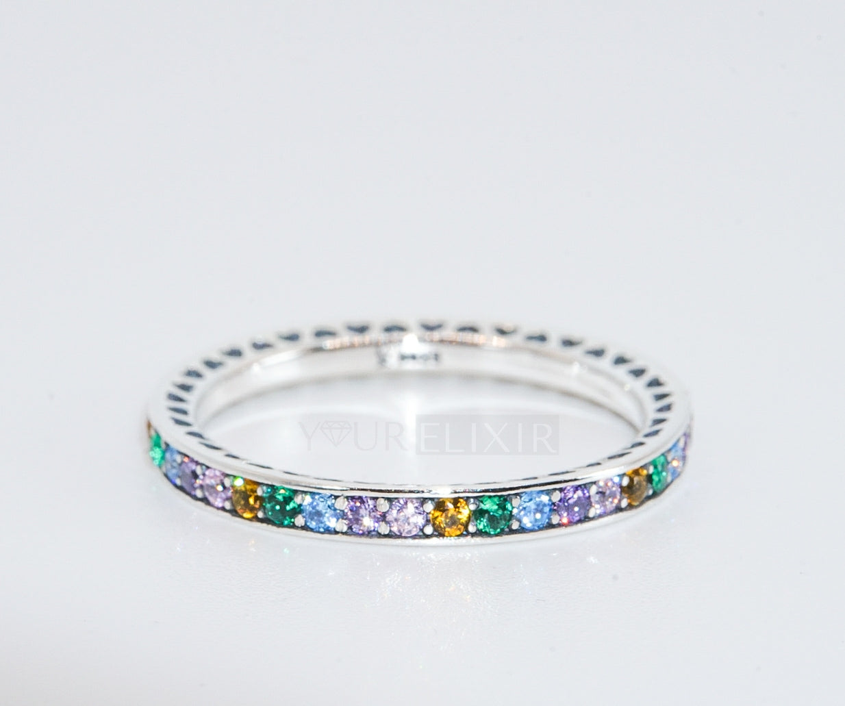 Sterling Silver Rainbow Ring