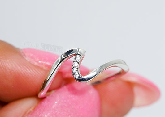 Sterling Silver Wave Ring