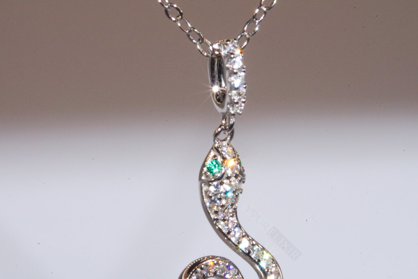 Sterling Silver Snake Necklace