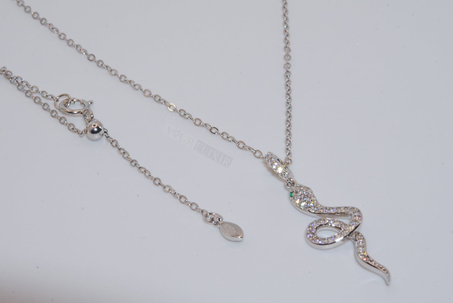 Sterling Silver Snake Necklace