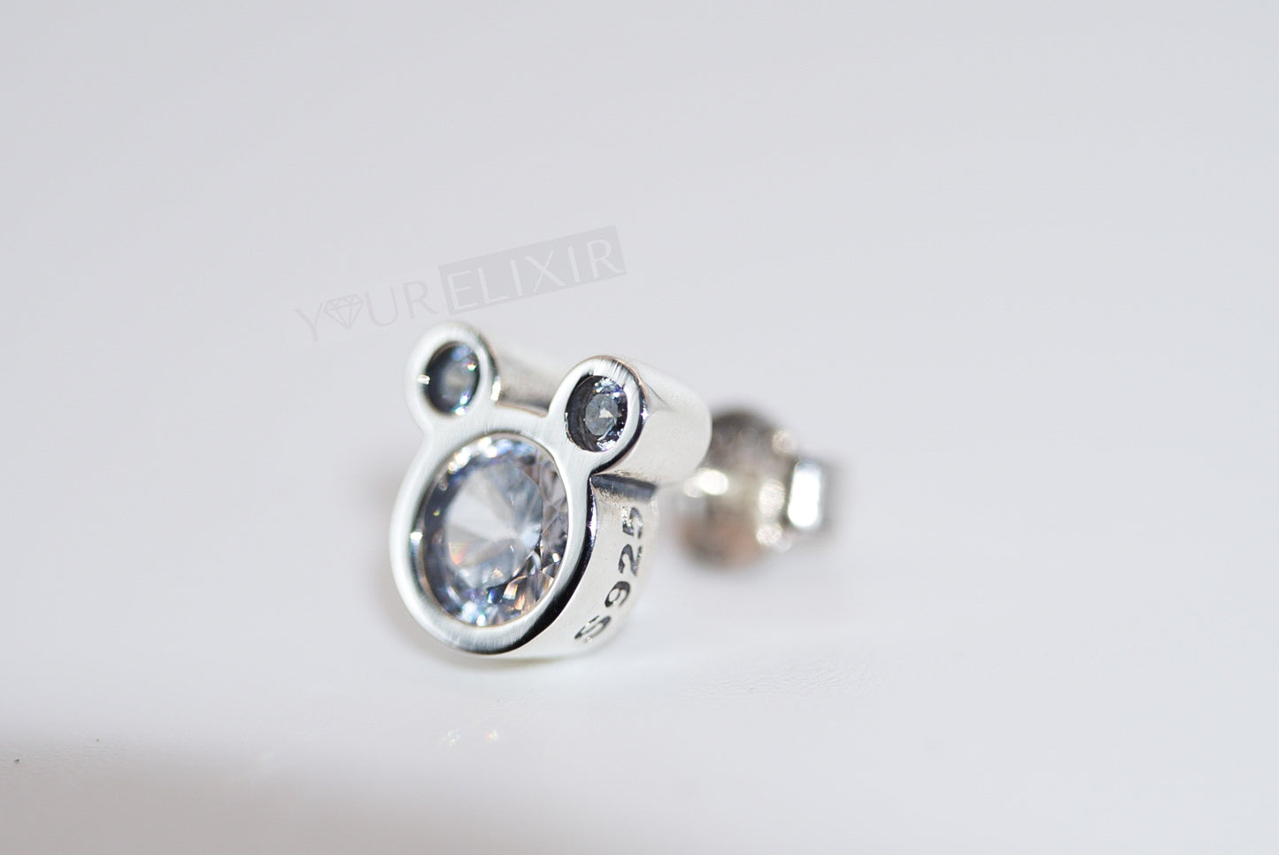 Sterling Silver Mickey Mouse Earrings