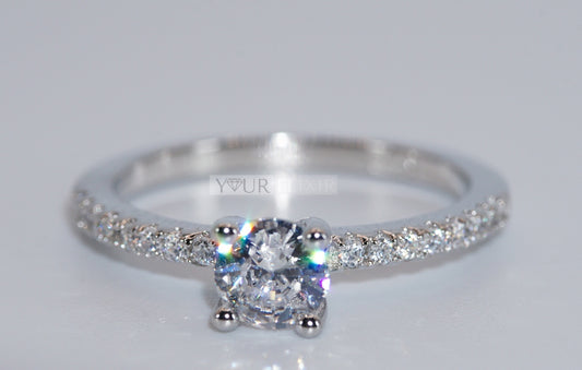 Anillo de princesa en plata de ley