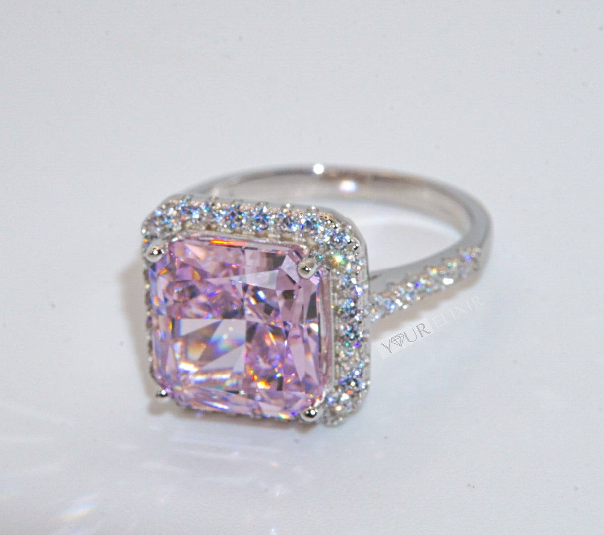 Sterling Silver Dazzling Pink Ring ✨️