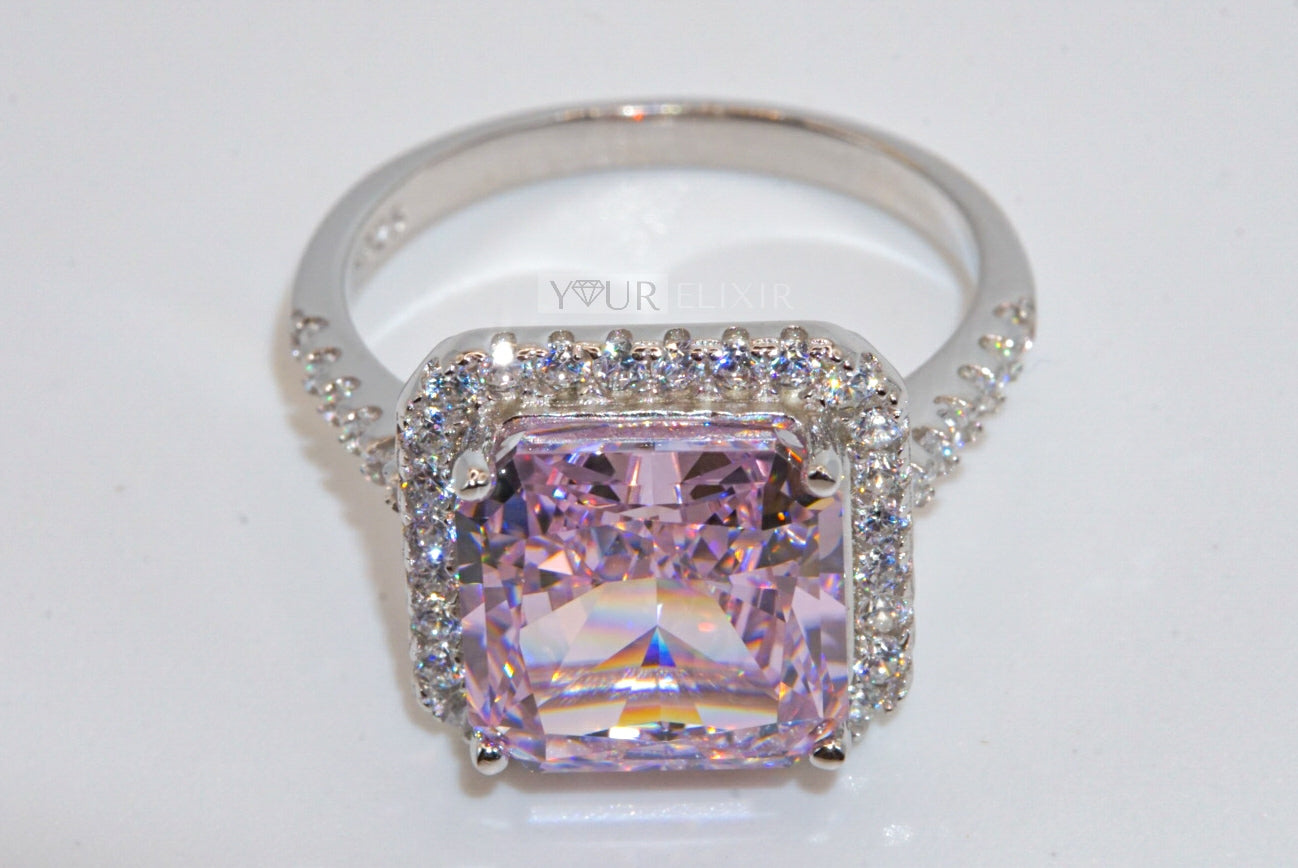 Sterling Silver Dazzling Pink Ring ✨️