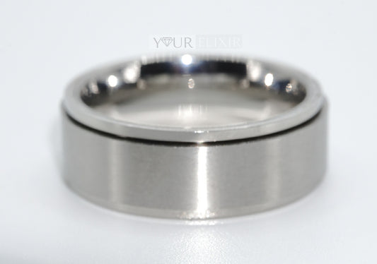 Stainless Steel Silver men Ring