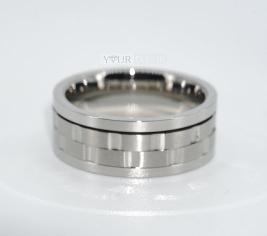 Stainless Steel Geo men Ring