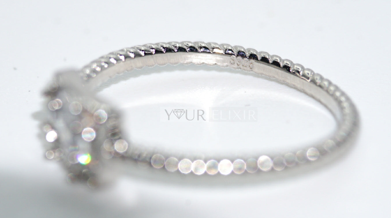 Sterling Silver Crystal Ring