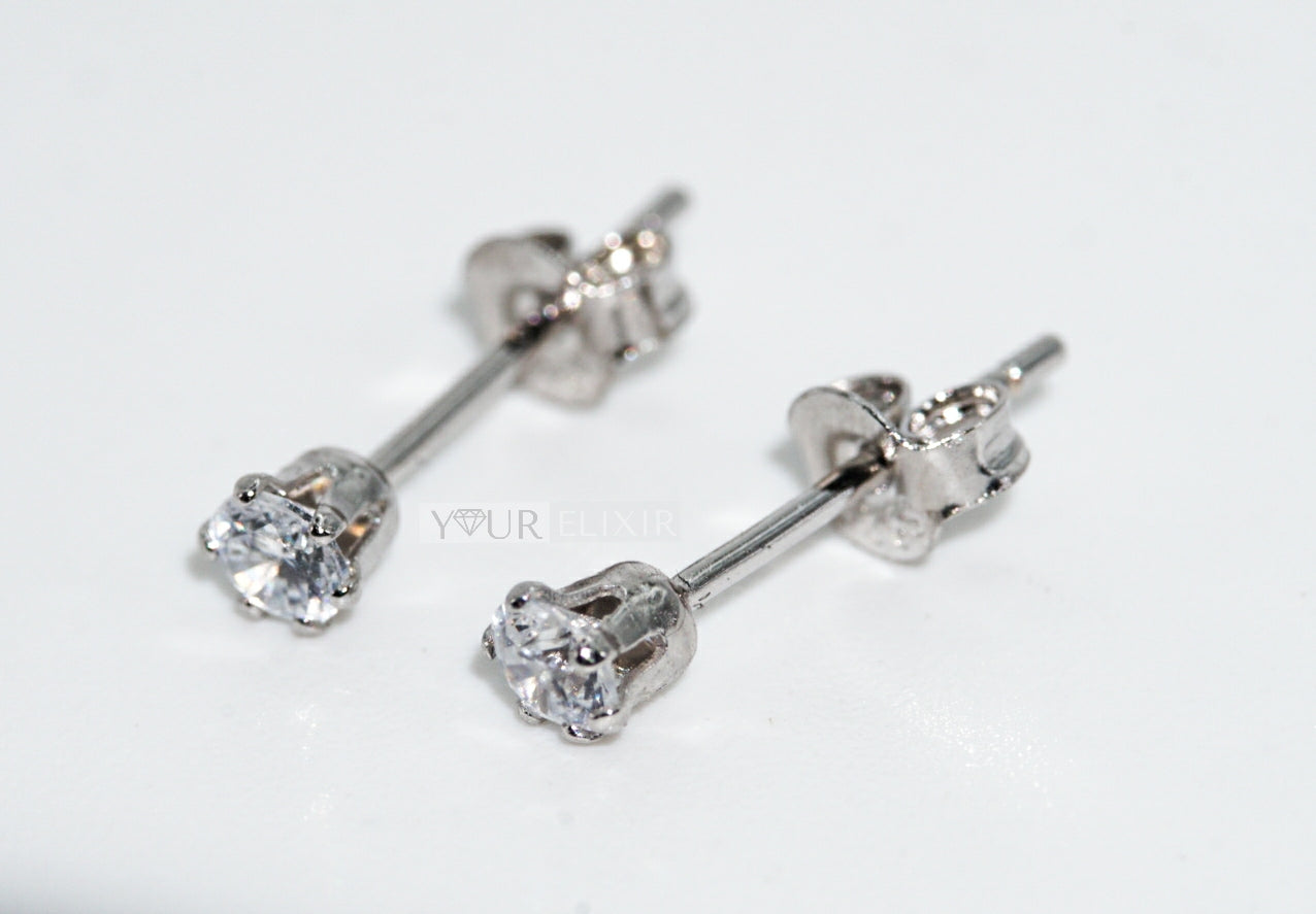 Sterling Silver 3mm Stud Earrings
