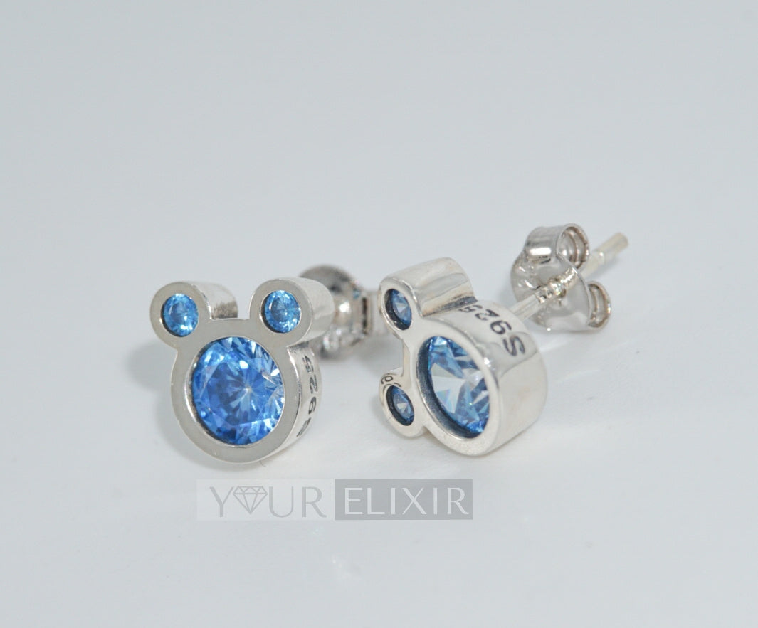 Sterling Silver Mickey Mouse Earrings