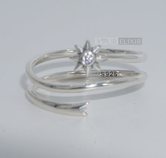 Sterling Silver Shooting Star Ring