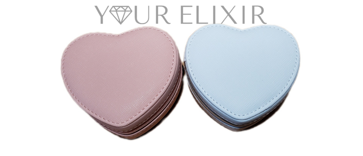 Mini Heart Jewelry Organizer case
