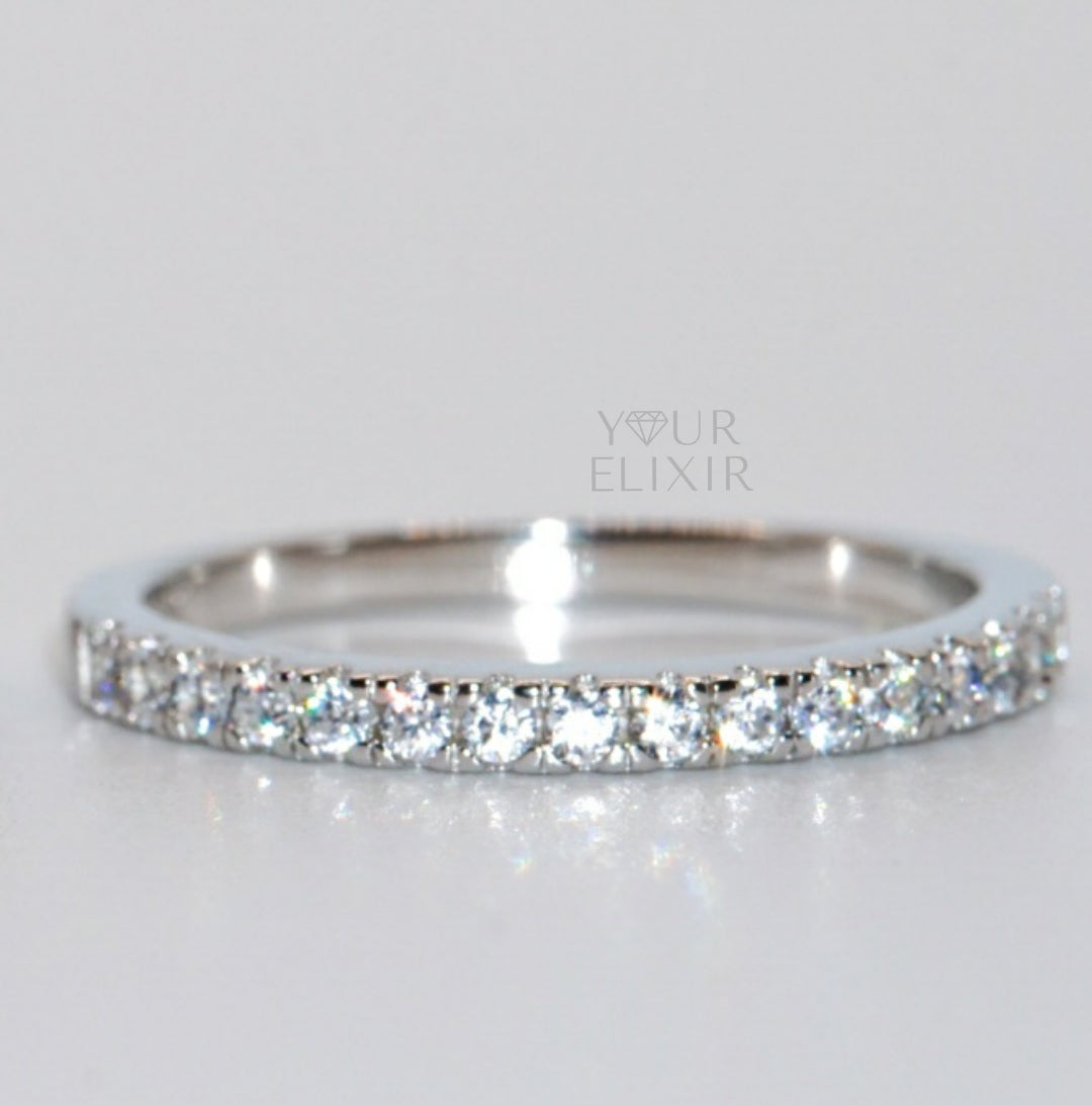 Anillo de banda de plata esterlina