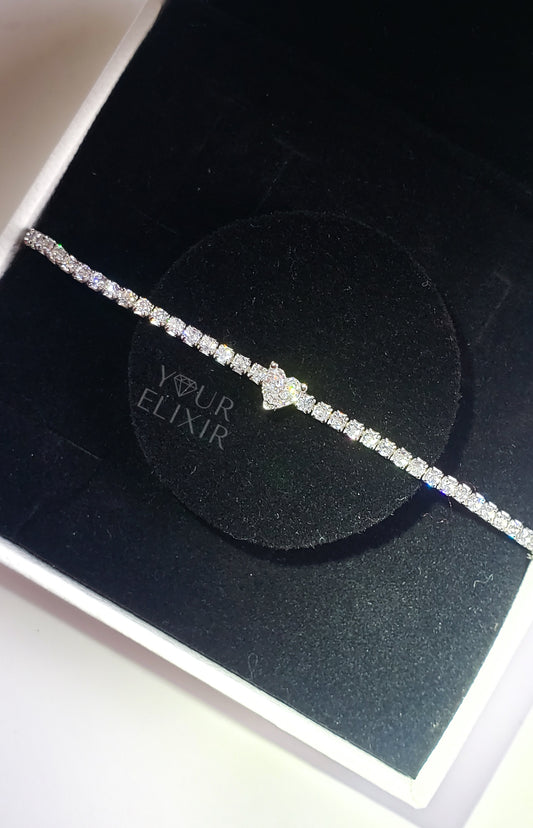 Pulsera Mi Corazón en Plata de Ley