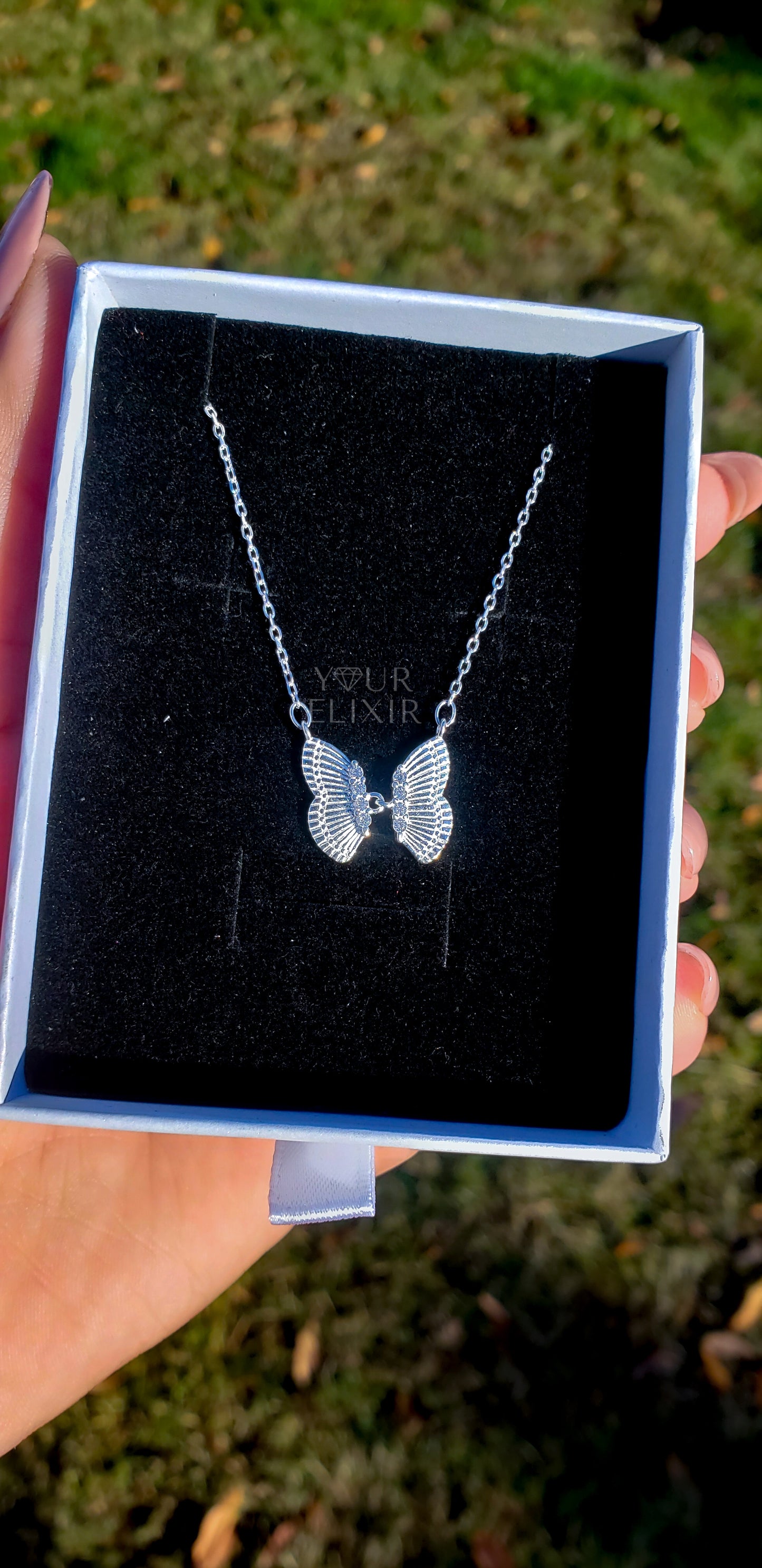 Sterling Silver Queen Butterfly Necklace