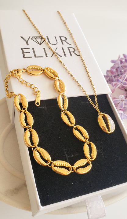 Collar de conchas