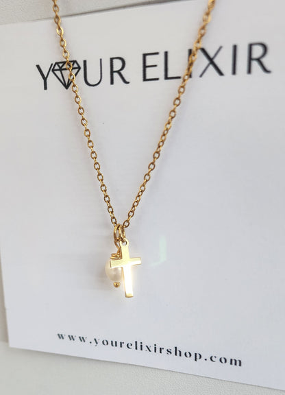 Nazareth cross & pearl set