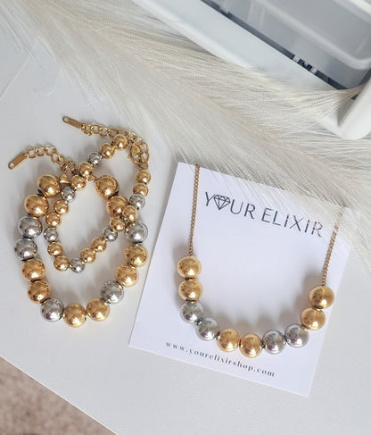 Juliette two tone necklace