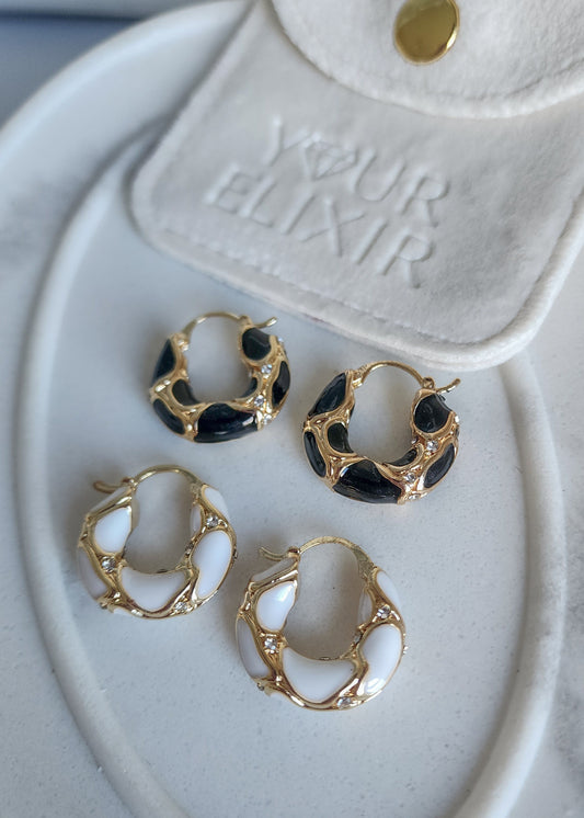 Sunday hoops earrings