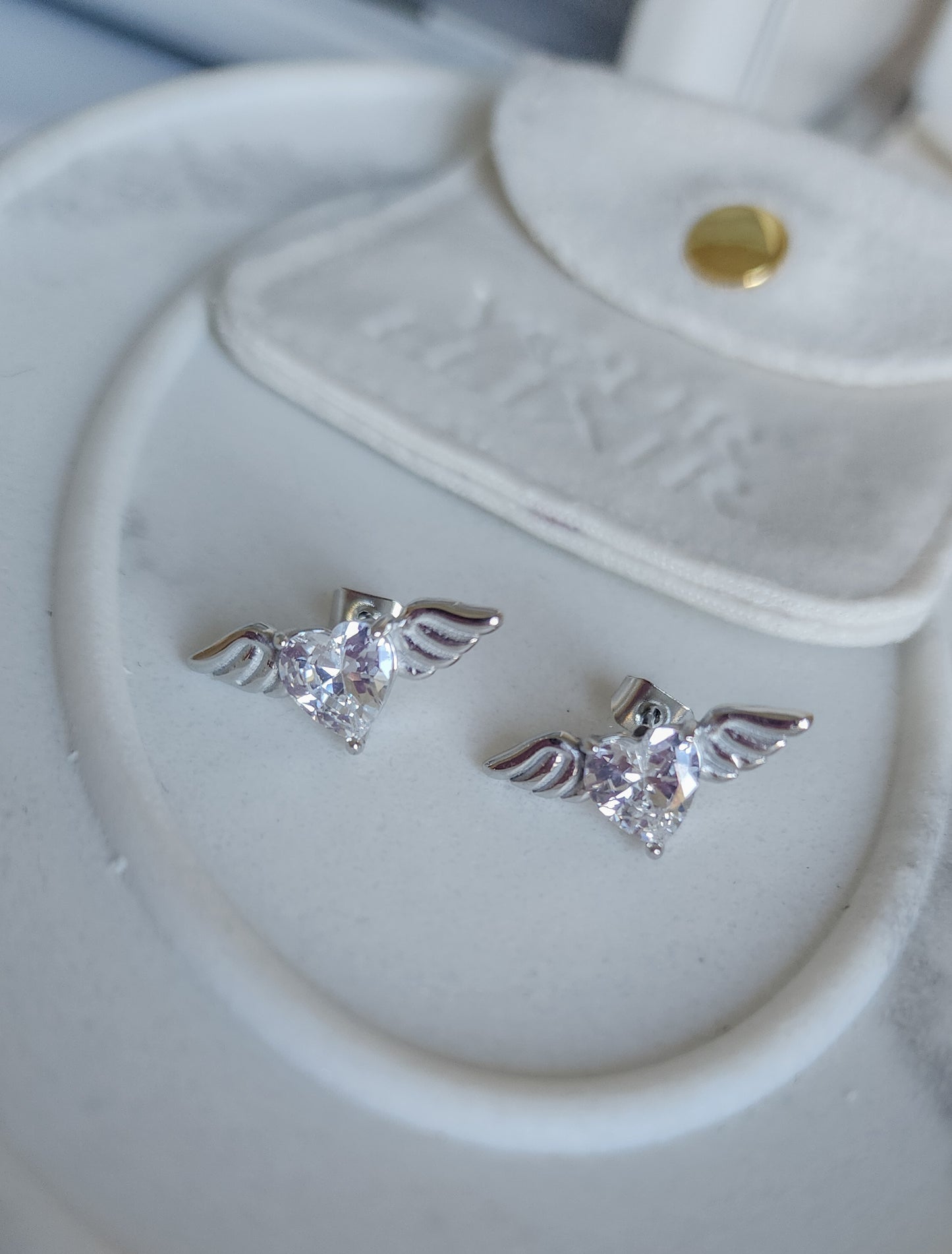Wings of Love stud earrings