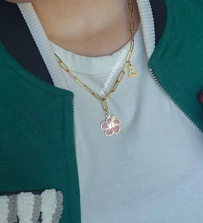 Blooming Red Amapola Necklace