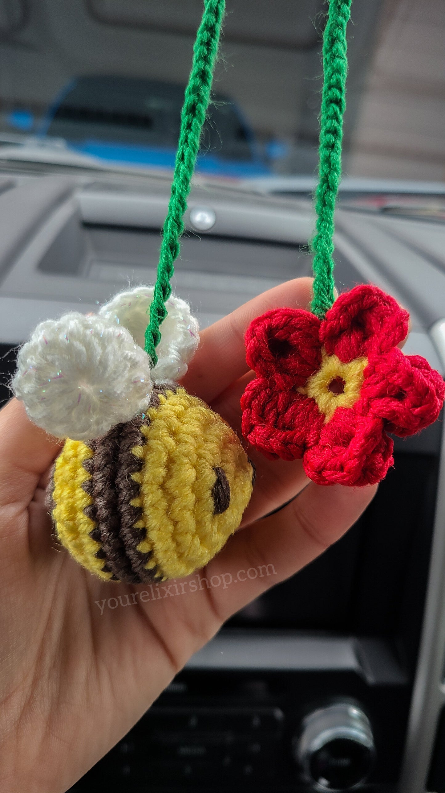 Paquete de crochet colgante y anillo de abeja 🐝