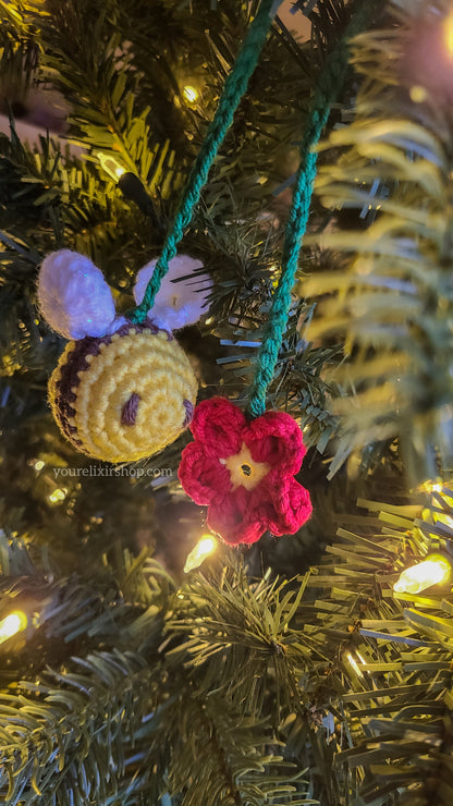 Paquete de crochet colgante y anillo de abeja 🐝