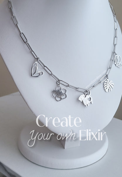 Creat Your own Elixir ( Paper Click) Necklace Only