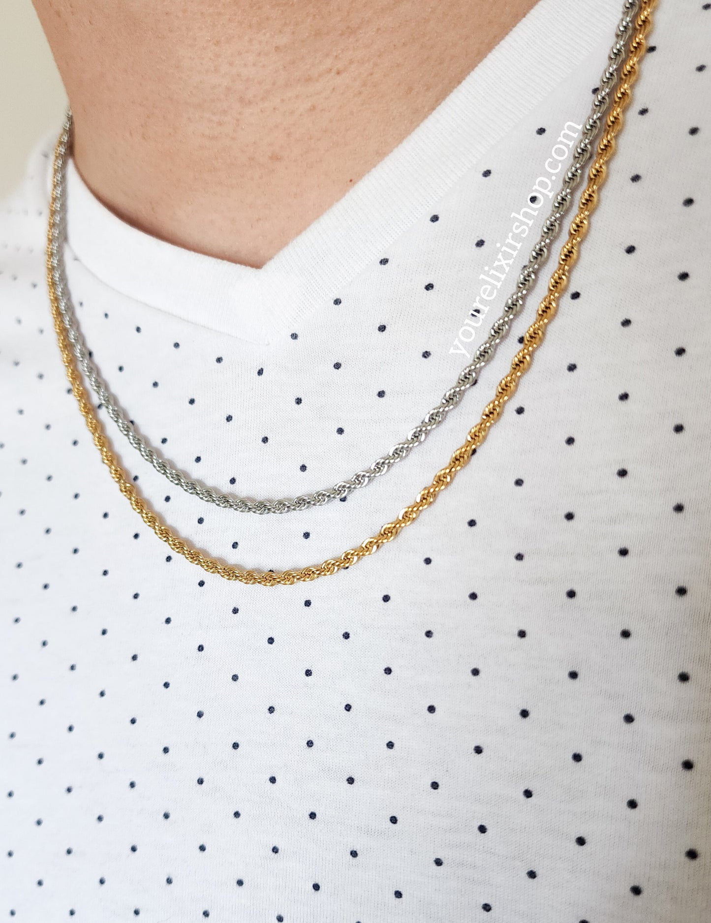 Collar de cadena de ancla unisex