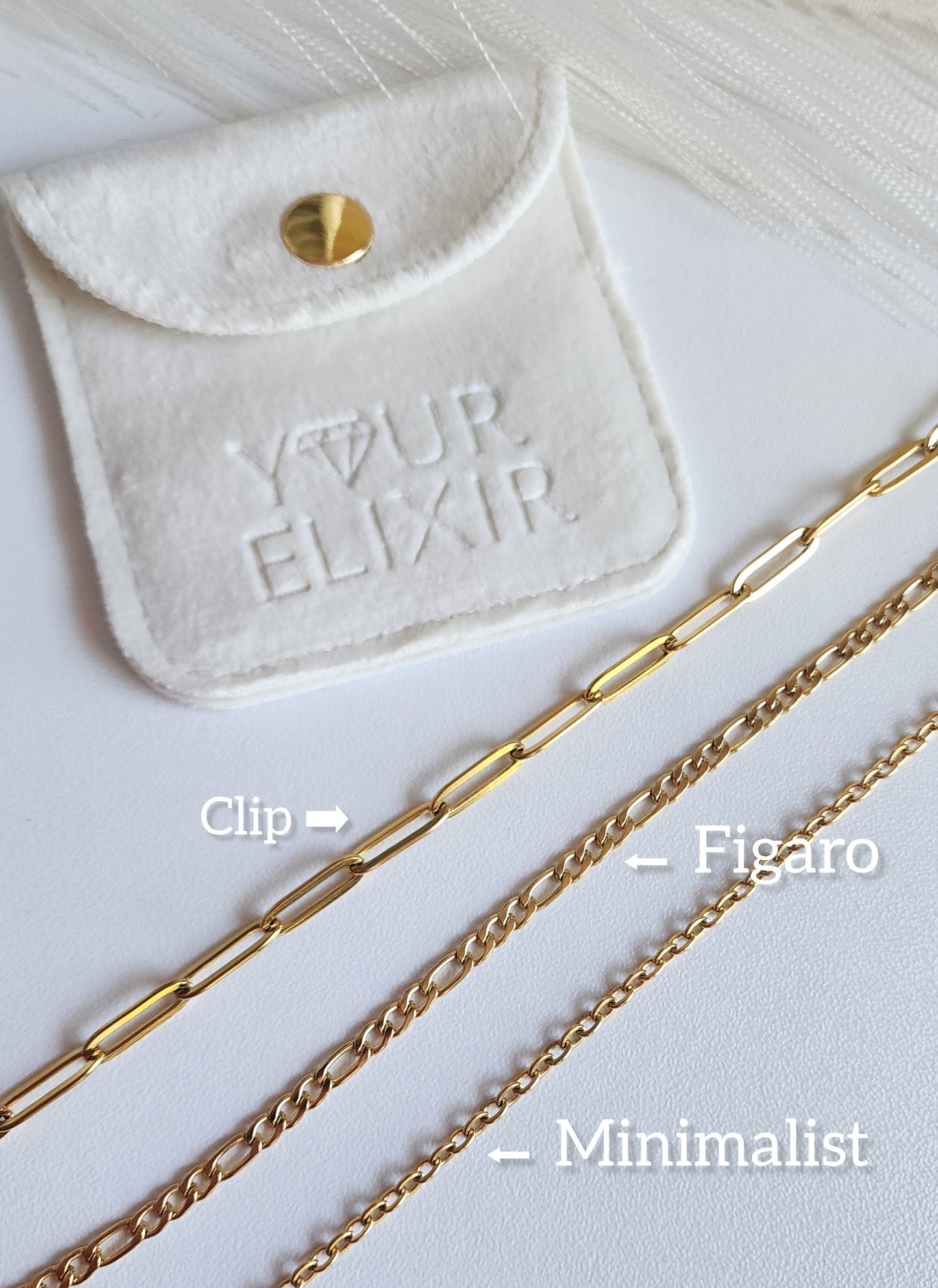 Cadena de mano personalizada (plata u oro)