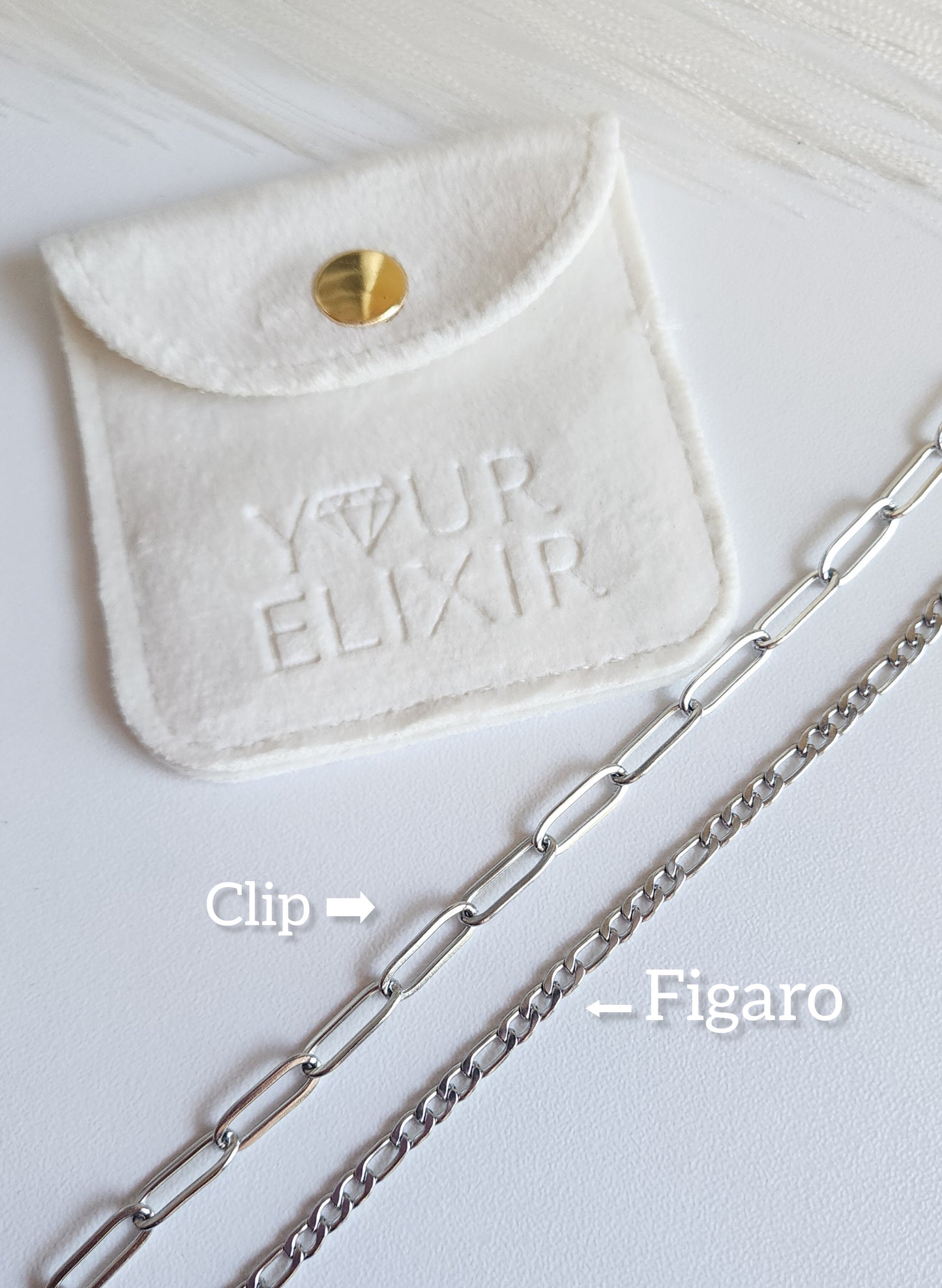 Cadena de mano personalizada (plata u oro)