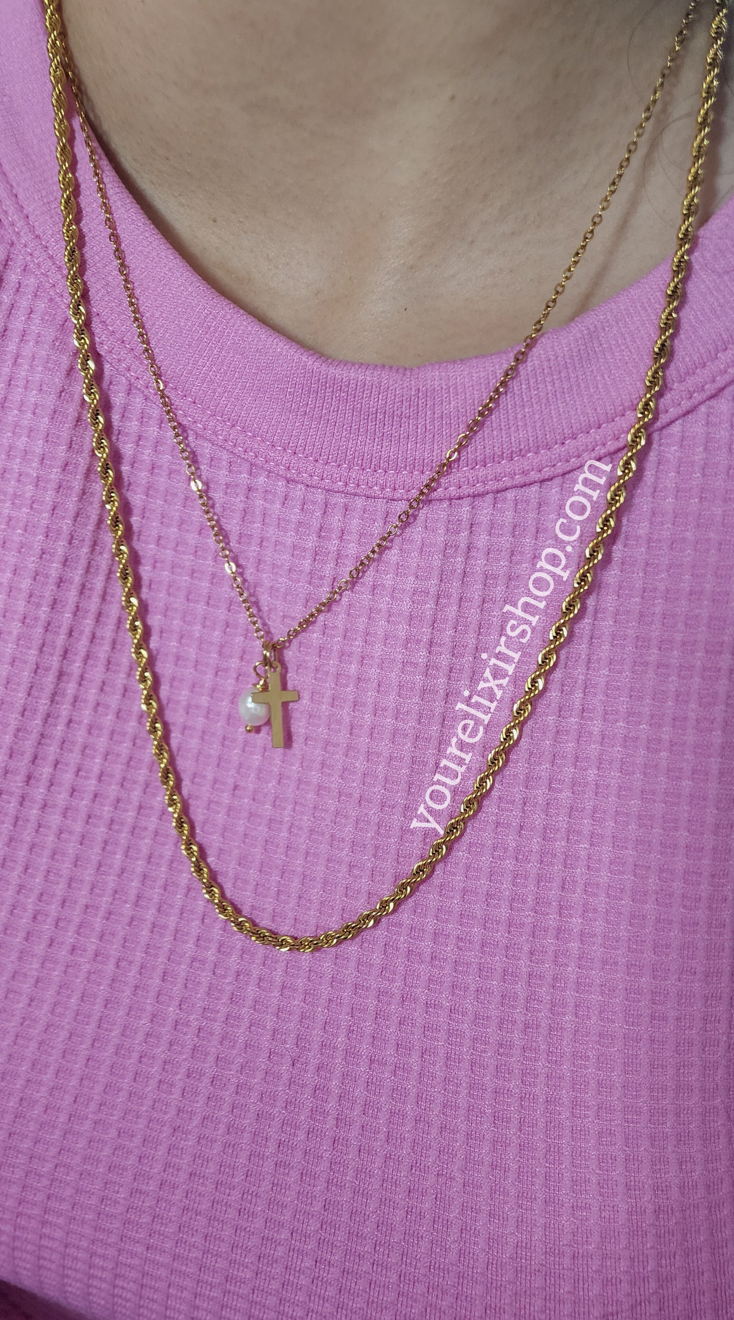 Collar de cadena de ancla unisex