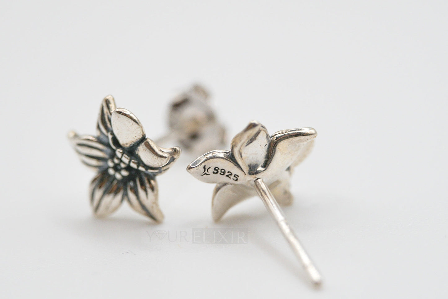 Lote Pendientes Cereza + Flor Plata Ley