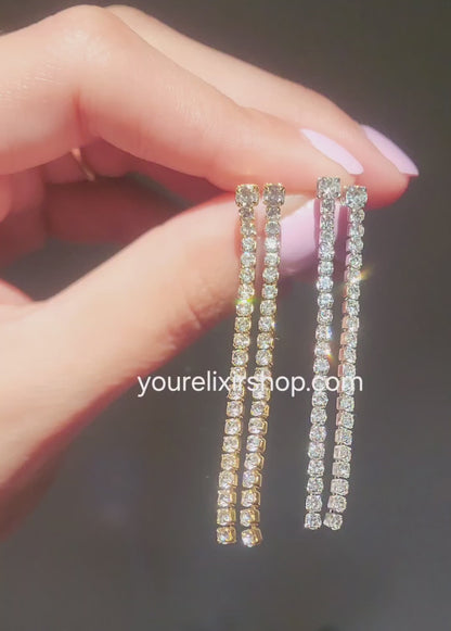 Zirconia Rain Earrings