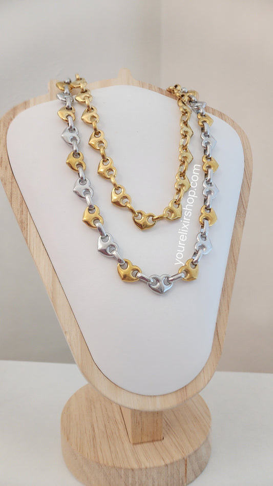 GG Hearts Necklace
